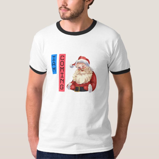 Camiseta Santa Claus 'Estou Vindo' (Frente)