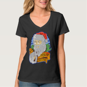 Camiseta Santa Claus Feliz Festas de Natal Melhor Arte
