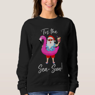 Camiseta Santa Claus Flamingo Float Este É O Natal Do Sol D