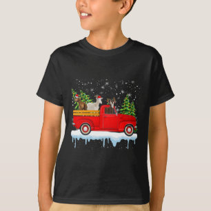 Camiseta Santa Claus Goat Ride Red Truck Tree Christma