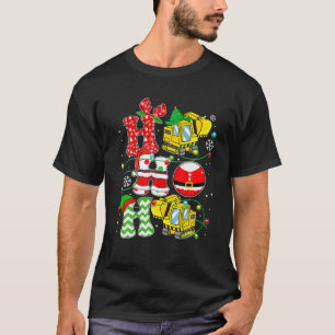 Camiseta Santa Claus Ho Ho Ho Escavador Ho Natal Pa
