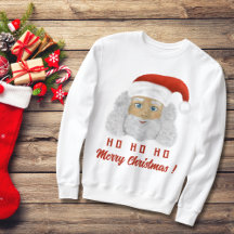 Santa Claus HO HO HO Feliz Natal Ugly Sweater
