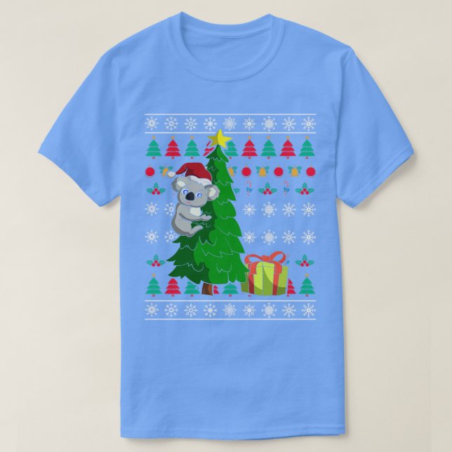 Camiseta Santa Claus Koala Ugly Christmas (Frente do Design)