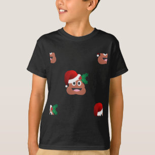 Camiseta santa claus poop emoji