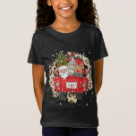 Camiseta Santa Claus Reindeer Red Truck Christmas Snow Leop<br><div class="desc">Santa Claus Reindeer Red Truck Natal Neve Leopardo Impressão</div>