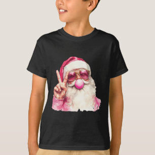 Camiseta Santa Claus soprando o Cristo dos pulmões cor-de-r