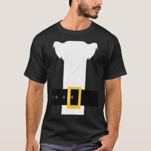 Camiseta Santa Claus Suit Costume Beard Natal Xmas Para