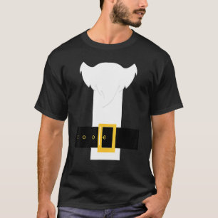 Camiseta Santa Claus Suit Costume Beard Natal Xmas Para