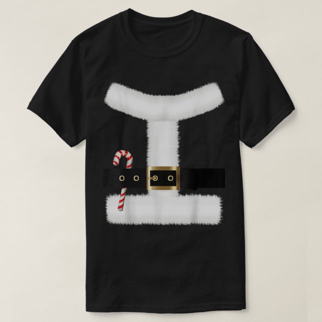 Camiseta Santa Claus Suit Figurume Cintura de Natal Unise 2 (Frente do Design)