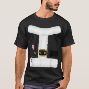 Camiseta Santa Claus Suit Figurume Cintura de Natal Unise 2