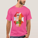 Camiseta Santa Claus Surfers Surfing Summer Hawaii Christma<br><div class="desc">Santa Claus Surfista No Verão No Havaí No Natal De Julho</div>