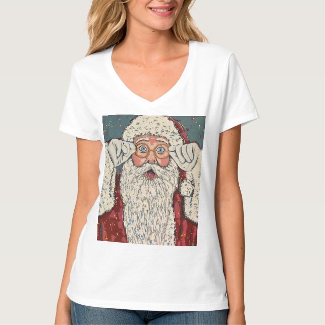 Camiseta Santa Claus Surprised (Frente)