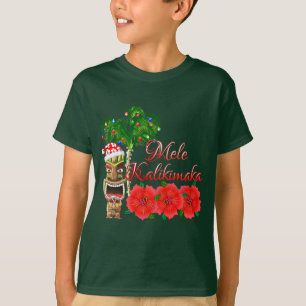 Camiseta Santa Claus Tiki Mele Kalikimaka
