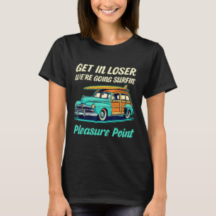 Camiseta Santa Cruz Pleasure Point Surf City Mulheres Vinta