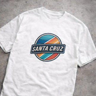 Camiseta Santa Cruz Retro Vintage Circular Beach California