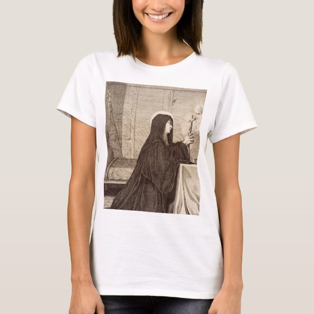 Camiseta Santa Escolástica Padroeira da escola (Frente)