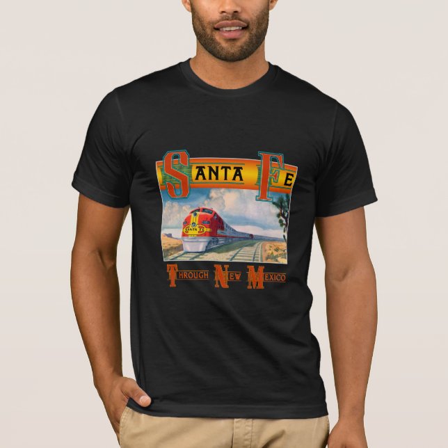 Camiseta Santa Fé através de New mexico (Frente)