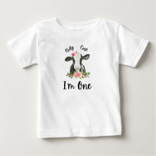Camiseta Santa Festa de primeiro aniversario de Garota
