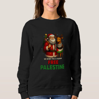 Camiseta Santa for Palestine – Christmas Peace