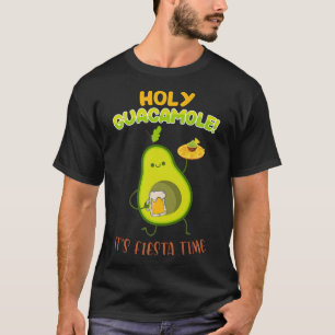 Camiseta Santa Guacamole é a Fiesta Time Guacamole Avocado