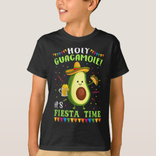Camiseta Santa Guacamole, é Fiesta Time T Shirt para Homens