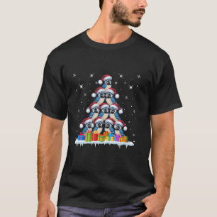 Camiseta Santa Hat Blue Jay Bird Homens Mulheres Crianças C