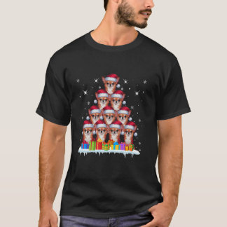 Camiseta Santa Hat Chihuahua Dog Amantes Homens Mulheres Cr