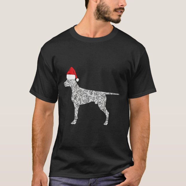 Camiseta Santa Hat Doberman Natal Lover (Frente)
