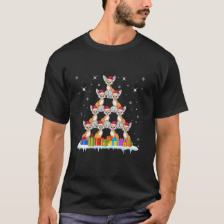 Camiseta Santa Hat Fennec Fox Amam Homens Mulheres Crianças