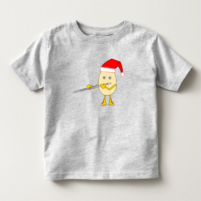 Camiseta Santa Hat Flute Egghead (Frente)