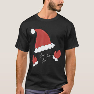 Camiseta Santa Hat Mittens Hohoho Ugly Sweater Family Appar