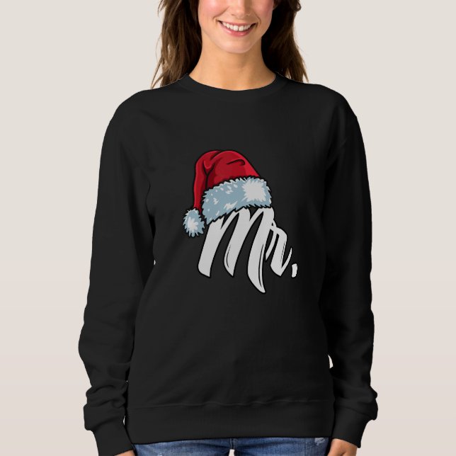 Camiseta Santa Hat Mr  Partner Outfit For Christmas (Frente)