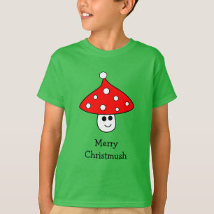Camiseta Santa Hat Mushroom (Criança)