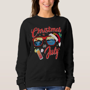 Camiseta Santa Hat Óculos De Sol De Verão No Dia 1 De Julho