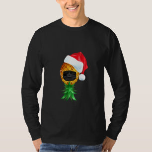 Camiseta Santa Hat Swinger para Baixo Máscara de Abacaxi Lo