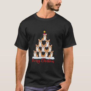 Camiseta Santa Hat Ugly Xmas Funny Welsh Corgi Natal Tr
