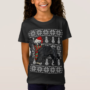 Camiseta Santa Hat Xmas Cão de Água Português no Natal Feio