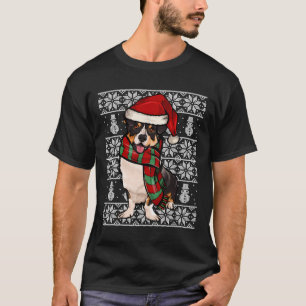 Camiseta Santa Hat Xmas Cardigan Welsh Corgi Ugly Natal