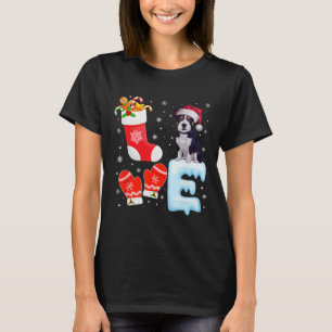 Camiseta Santa Hat Xmas Stocking American Staffordshire Ter