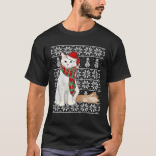Camiseta Santa Hat Xmas Turco Van Cat Feia Natal