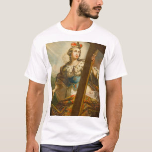 Camiseta Santa Helena com o Crucifixo Arte Sagrada