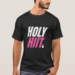 Camiseta Santa Hiit Engraçada Mulher do Hiit Workout Cardio