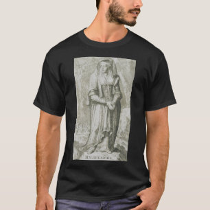 Camiseta Santa Hildegarda de Bingen Arte Mística Medieval
