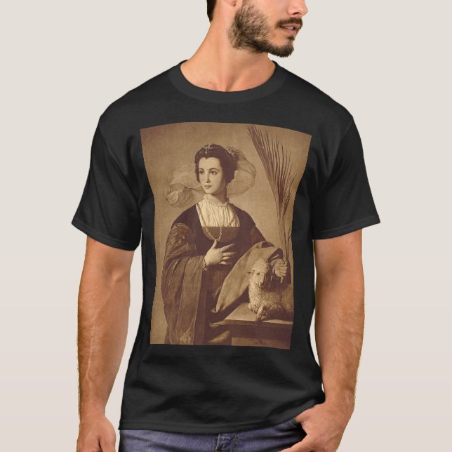 Camiseta Santa Inês por Alonso Cano (Frente)