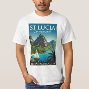 Camiseta Santa Lúcia Jóia do Caribe