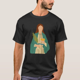Camiseta Santa Lúcia Padroeira dos Olhos e Cegos Católica