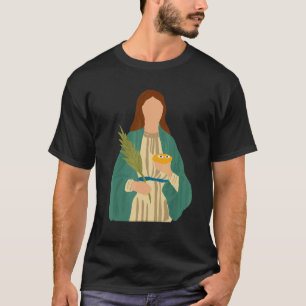 Camiseta Santa Lúcia Padroeira dos Olhos e Cegos Católica