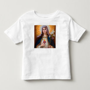 Camiseta Santa Mãe Maria Imaculosa coração, Rua Maria, C