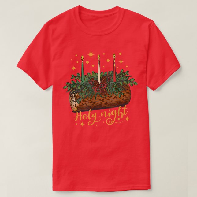 Camiseta Santa Noite Natal (Frente do Design)