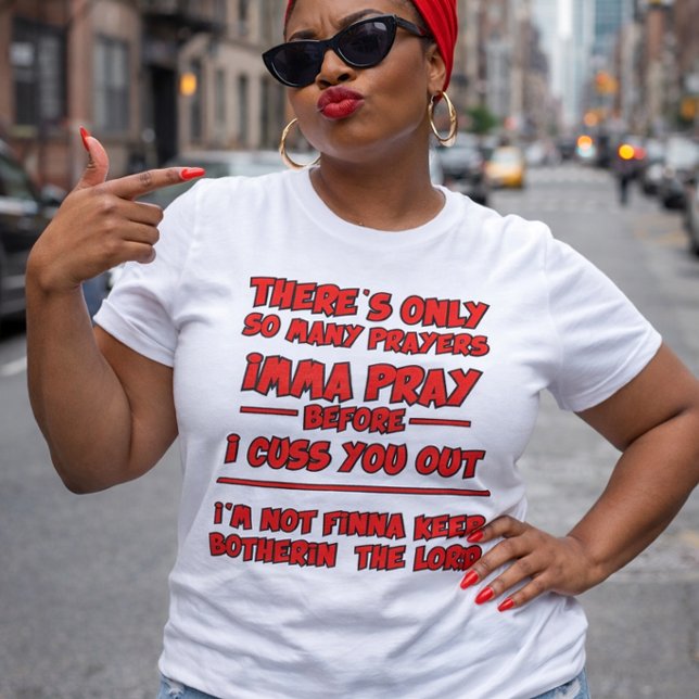 Camiseta Santa Paciência Está no Fim (Criador carregado)